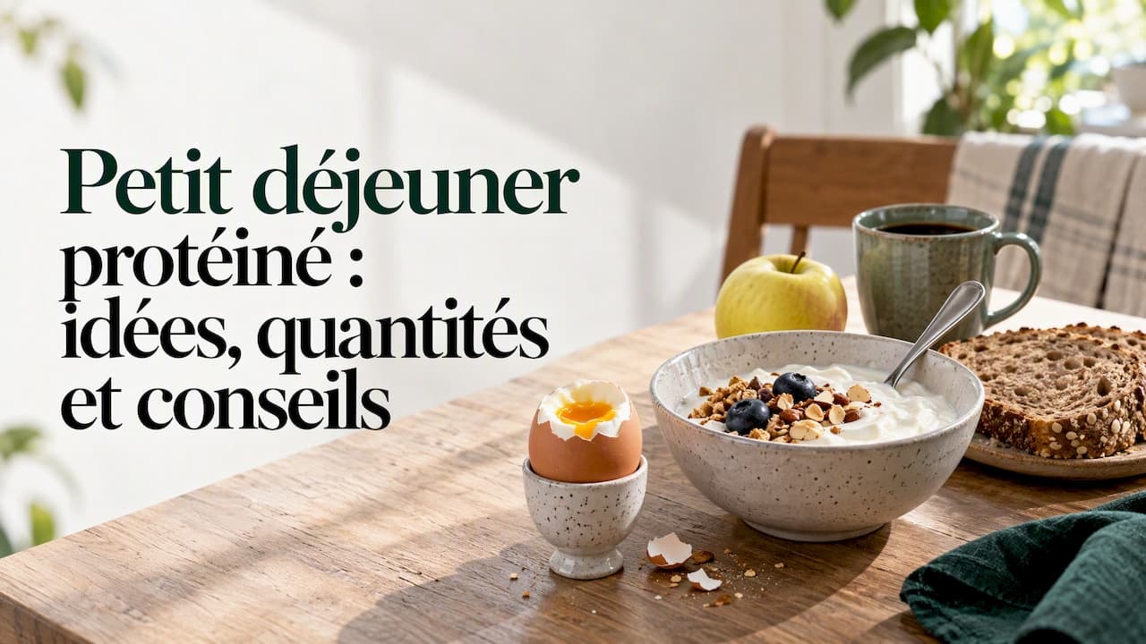 Petit déjeuner protéiné : idées, quantités et conseils
